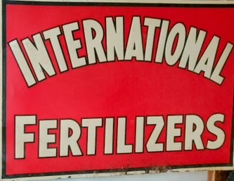Vintage Metal Sign International Fertilizer