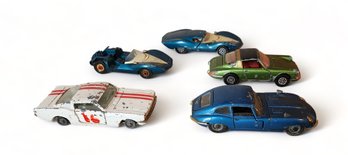 Collection Of 5 Vintage Great Britain Corgi Die Cast Toy Cars