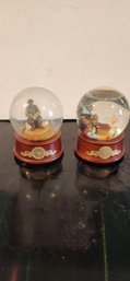 Emmett Kelly Weary Willie Musical Snow Globes