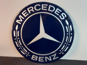 Mercedes Benz Enameled Emblem Sign