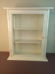 Wall Hanging White Display/ Bathroom  Cabinet