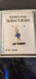 14 Kt Gold Birthstone Charm