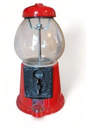 Reproduction Antique Style Red Gumball Machine, 1990s