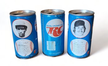 Set Vintage MLB Baseball 1970s Pepsi Sports Can