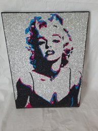 New Haven Artist Crystal Art Marilyn Monroe Portrait- Pop Art Composition