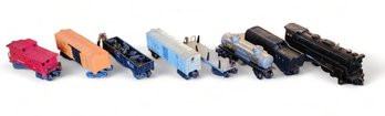 8 Pc 1950s Lionel Hudson Lines Train Set With Locomotive 2065 & Tender Car