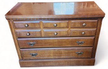 1980s Broyhill Furniture Lenoir House 3 Drawer Oak Single Dresser  2 Of 2 ~ As Is