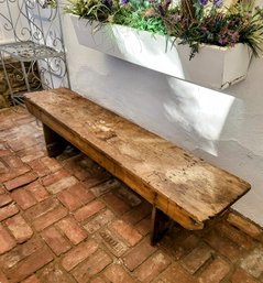 Rustic Farmhouse Antique Bench Circa 1880-1900.