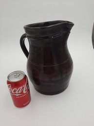 Large Antique Stoneware Pitcher