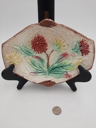 Antique Majolica Bread Tray