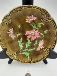 Imperial Bonn Pink Astra Majolica Plate