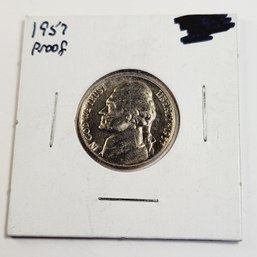 Wow.....1957 PROOF Jefferson Nickel