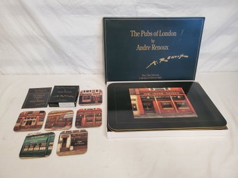 Andre Renoux The Pubs Of London Placemat & Coaster Collection From Williams Sonoma