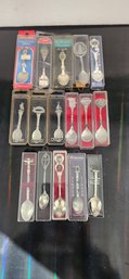 Collection Of Vintage Souvenir Spoons