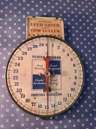 Antique Purina Hanging Advertising Scale