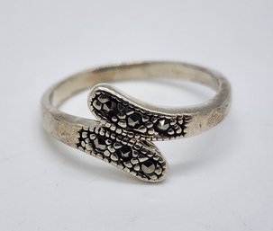 Vintage Marcasite Ring In Sterling