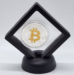 Brand New Bitcoin Collectible Coin In Fancy Display Case