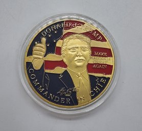 President Trump Collectors Coin In Protective Case