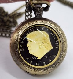 Brand New President Trump Pocket Watch