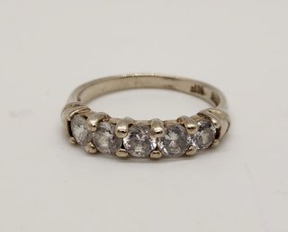 Vintage CZ Ring In Sterling