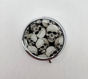 Brand New Skull Pill Compact