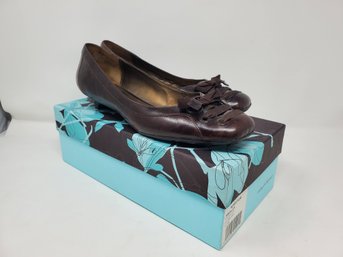 Size 10.5 Ladies Flats By Ruby & Bloom - Brown