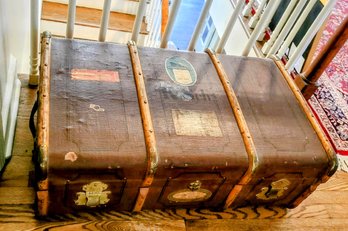 Check It Out!! A 1920's - 1930's Steamer Trunk From Germany In Very Very Good Condition