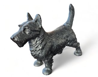 Vintage Black Cast Iron Scottish Scottie Terrier Doorstop ~ Possibly Hubley ~ Unsigned