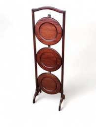 20th Century English Style Folding Muffin Stand Rack