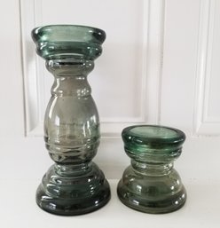 Large 100 Recycled Glass Candle Holders Made In Spain