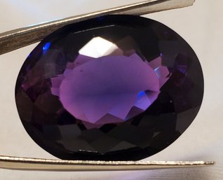 Beautiful 40.60 Ct Tested Purple Oval Sapphire ~ 23.99mm X 19.07mm X 10.19mm