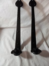 Pair Vintage Cast Iron Sconces