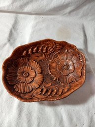 Resin Wood Carved Bowl