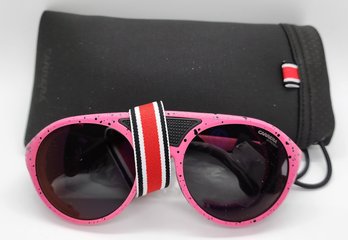 Carrera Hyperfit 19 Fuchsia Pattern Black/Green Sunglasses With Branded Case