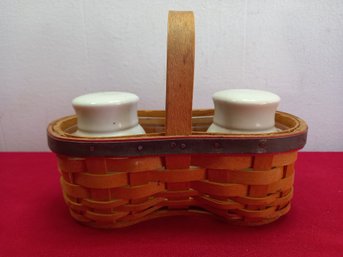 Longaberger Basket With Shaker Set #4