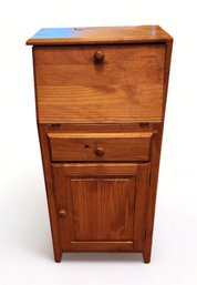 Amish Made Yellow Pine Slant Top Hallway Desk