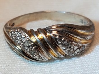 Sterling Silver Size 7 Lovely Cocktail Ring ~ 2.71 Grams