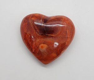 Carnelian Heart Stone