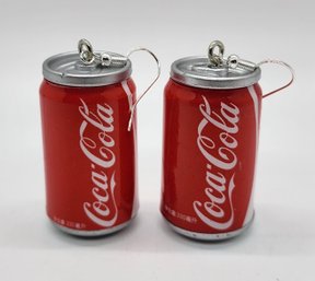 Handmade Coke Can Earrings With Sterling Ear Wires