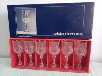 Cristal D'arques 6 Cl Longchamp Stemmed Glasses