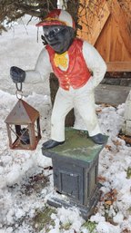 Vintage Jocko Graves Lawn Jockey Outdoor Scone Light.