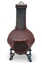 Cast Iron Outdoor Wood Burning Chiminea Stove ~ Bought 15 Years Ago