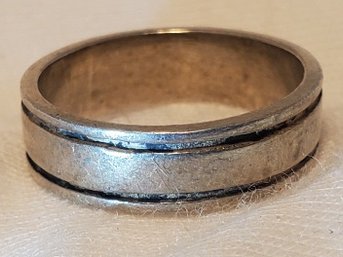 Sterling Silver Size 6 Wedding Band Ring ~ 3.36 Grams