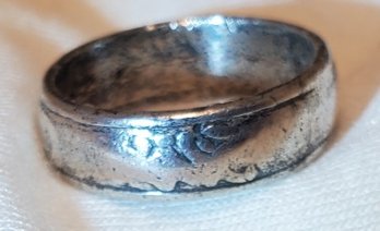 Sterling Silver Size 5 Siamese Ring ~ 4.08 Grams