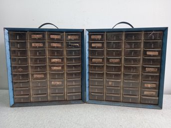 Akro Mils Hardware Organizer Tool Box Lot #53