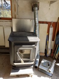 Great Opportunity - Lightly Used Pellet Stove With Manual, Duct Work And Vents