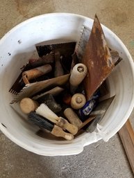 Bucket Of Tiling Tools
