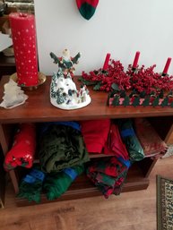 Lots Of Holiday/christmas Items - Shelf Not Included
