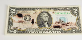 The Bradford Exchange Illustrated  Colorized  $2 Dollar Bill - Yelnya Offensive