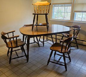 Extension Dining Table And Six Chairs